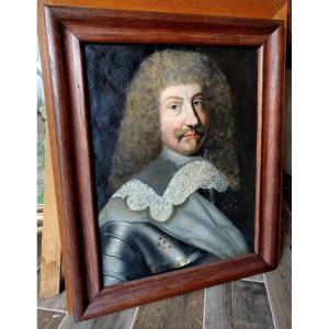 Portrait Of The Duke Of Bourbon Count Of Soissons Late 17th