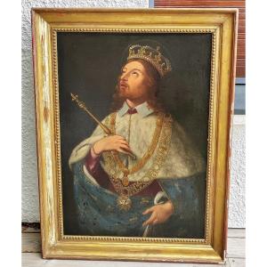 The Wish Of Louis XIII Important Historical Painting From The 18th 
