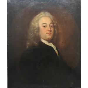 Portrait Of An English Aristocrat Attributed To James Latham, Irish School, Circa 1740