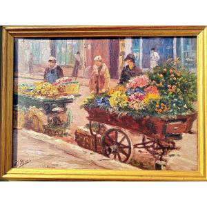 Jules Saint-saëns (1875-1969) Me Market Aux Fleurs 