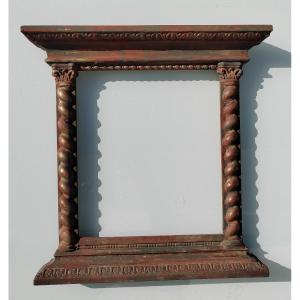 Symbolist Wooden Frame, 19th Century, 29x26 Cm Rebate