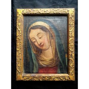 Virgin Mary Louis XIV Period Lily Frame