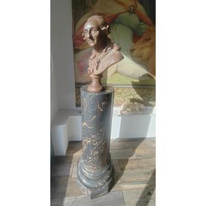 Bust Of Beaumarchais Caffieri, French Revolution