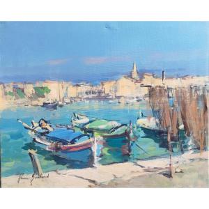 Pierre Gontard Les Martigues Large View Of The Port