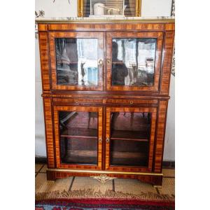Louis XVI Style Marquetry Bookcase