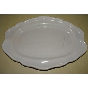 White Earthenware Dish From Moustiers Or Varages 18th Century