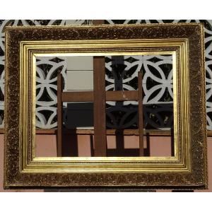 Imposing 19th-century Gold-leaf Frame, 116 Cm X 96 Cm