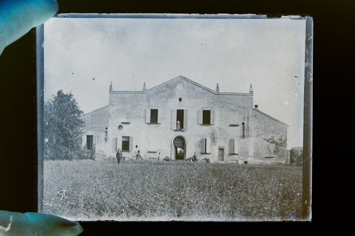 Lastre di vetro fotografiche vintage, fine 800' inizio 900' di colonia Tedesca-photo-2