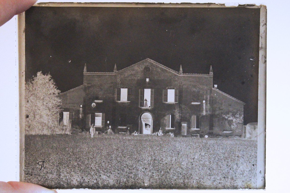 Lastre di vetro fotografiche vintage, fine 800' inizio 900' di colonia Tedesca-photo-3