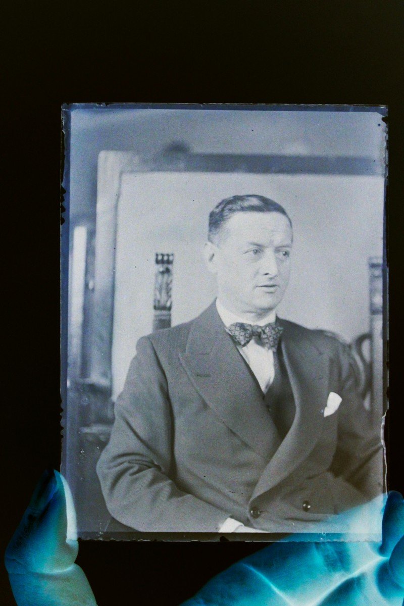 Lastre di vetro fotografiche vintage, fine 800' inizio 900' di colonia Tedesca-photo-1