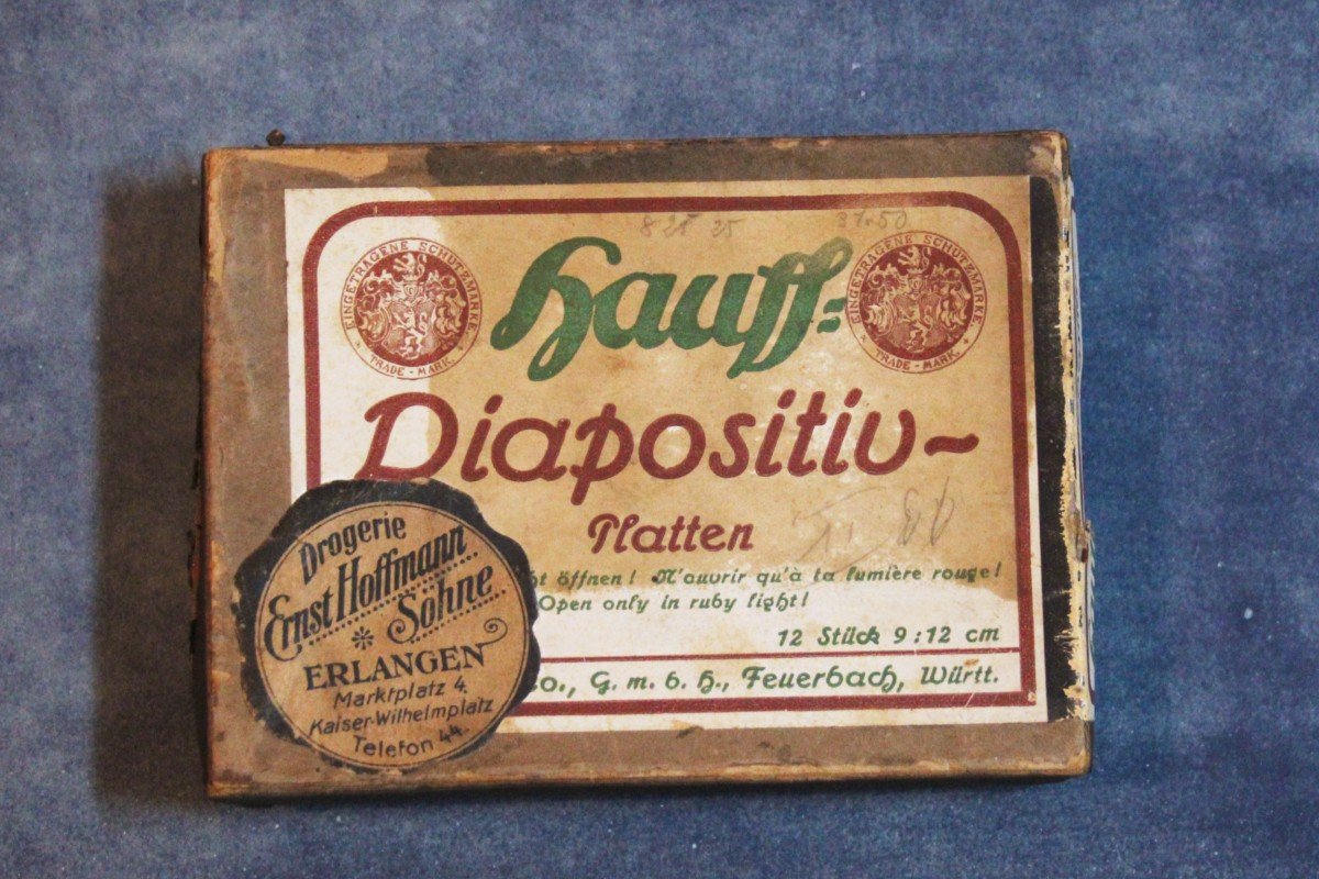 Lastre di vetro fotografiche vintage, fine 800' inizio 900' di colonia Tedesca-photo-6