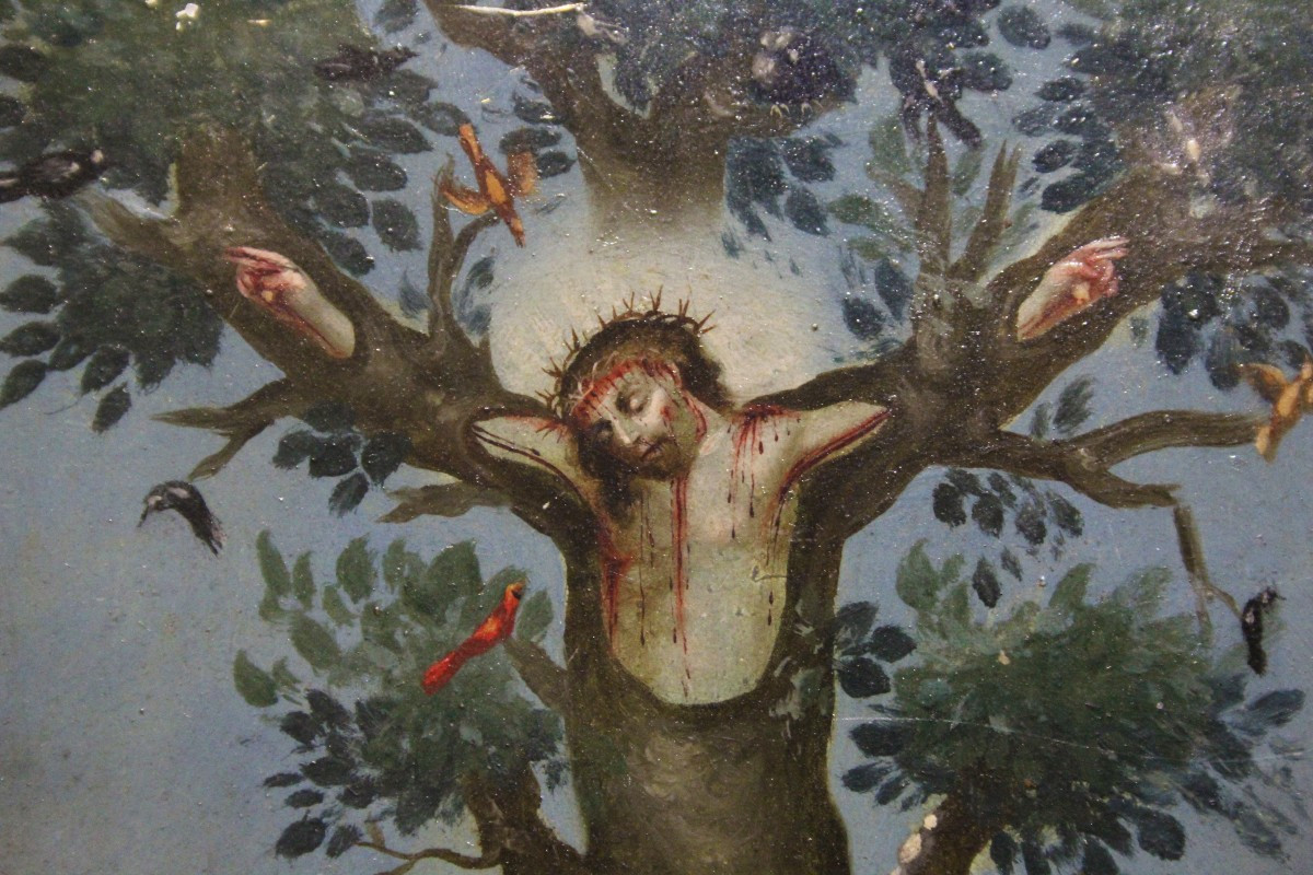 Ex Voto, La Cruz Verde di Tequisquiapan, Messico, XIX secolo-photo-4