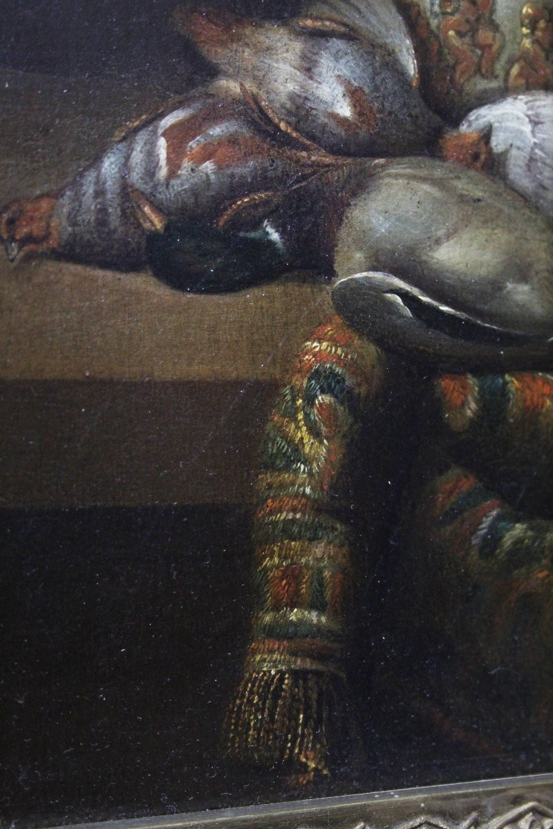 Scuola fiamminga, Natura morta con pernici-photo-2