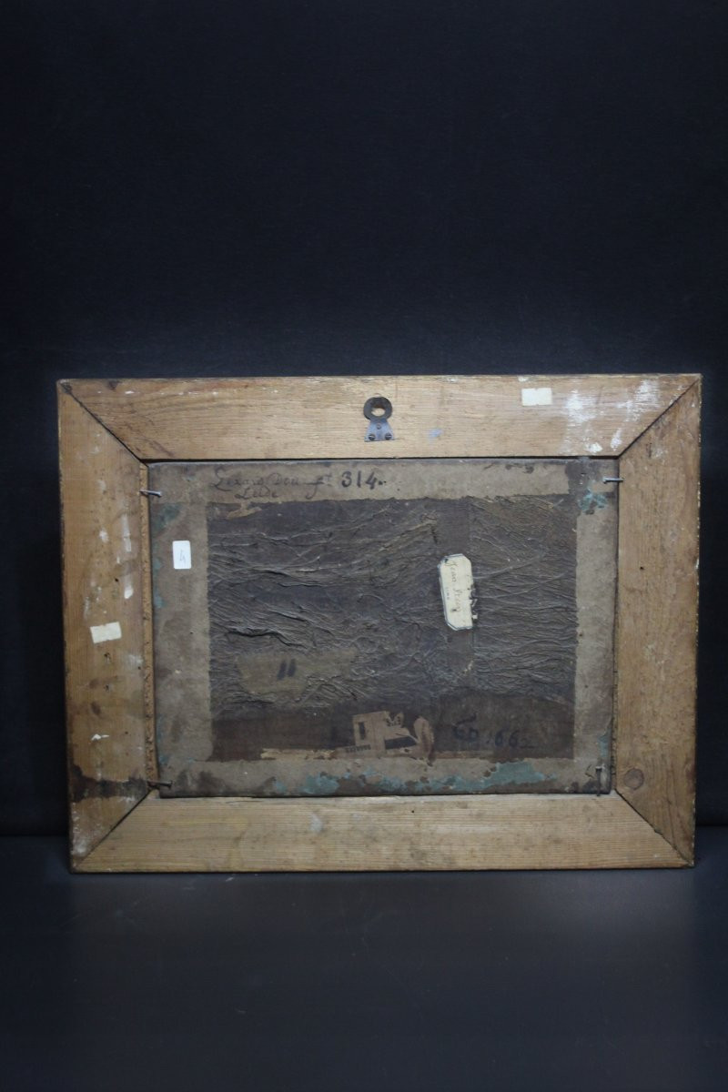 Scuola fiamminga, Interno con donna che stira-photo-4