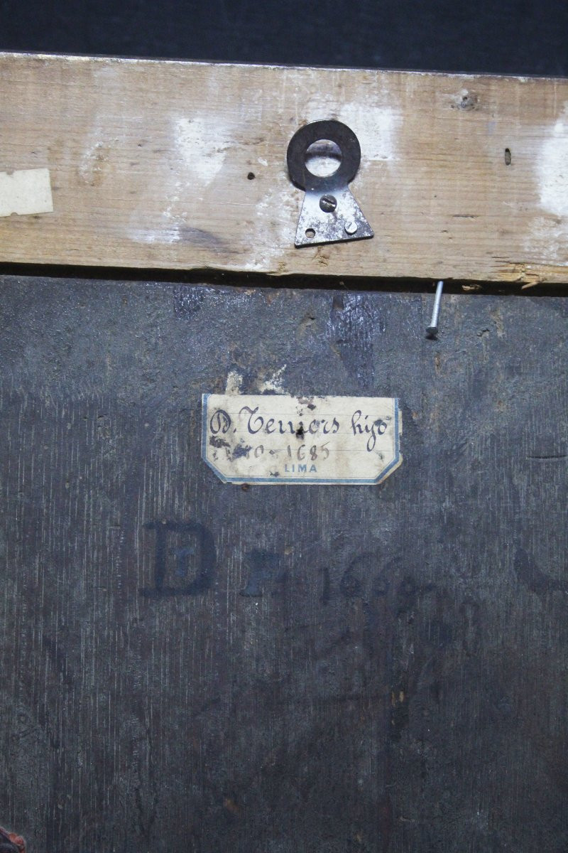 Scuola fiamminga, Paesaggio fluviale con castelli e viandanti-photo-6