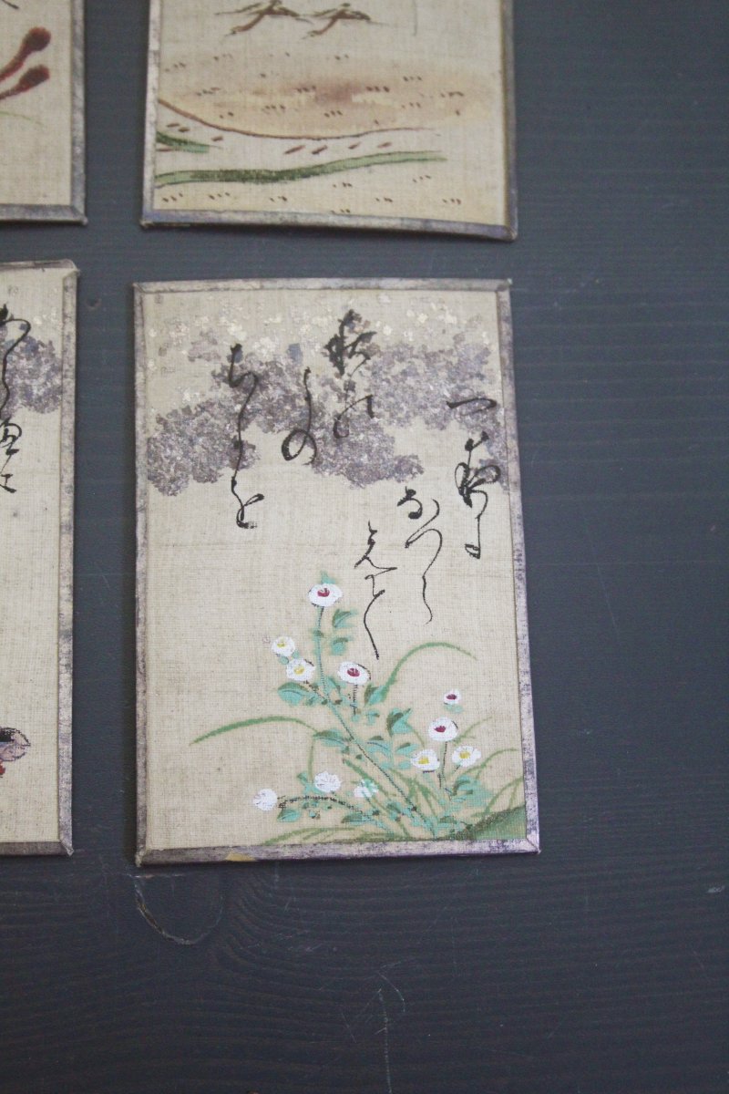 Set di 46 antiche carte giapponesi – Hyakunin Isshu-photo-6