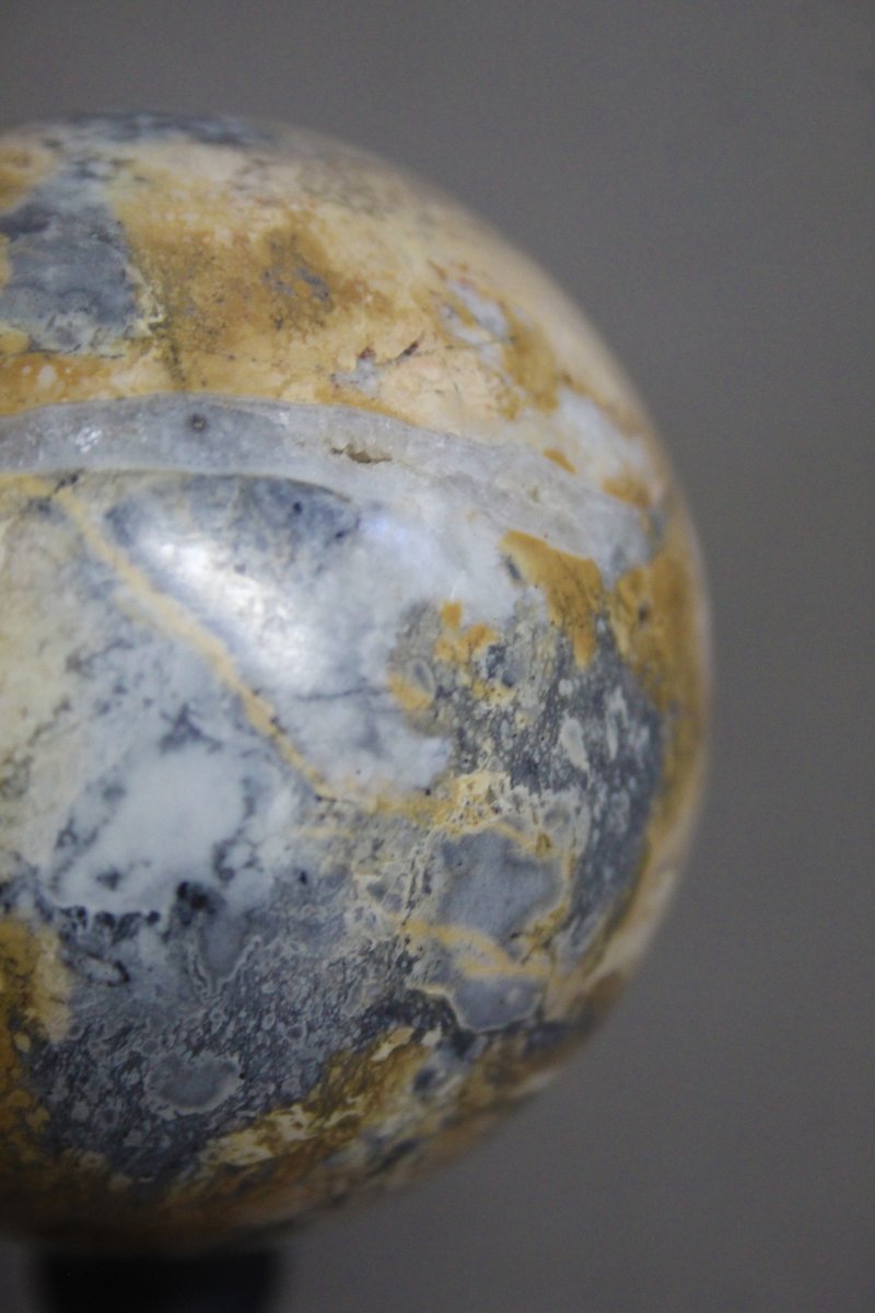 Sfera di Diaspro Maligano, su supporto personalizzato-photo-2
