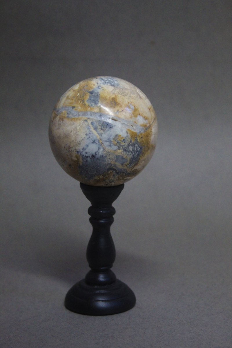 Sfera di Diaspro Maligano, su supporto personalizzato-photo-3