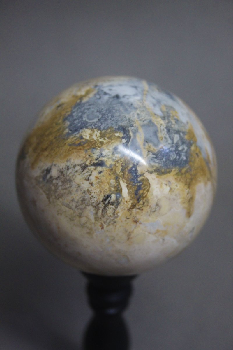 Sfera di Diaspro Maligano, su supporto personalizzato-photo-4