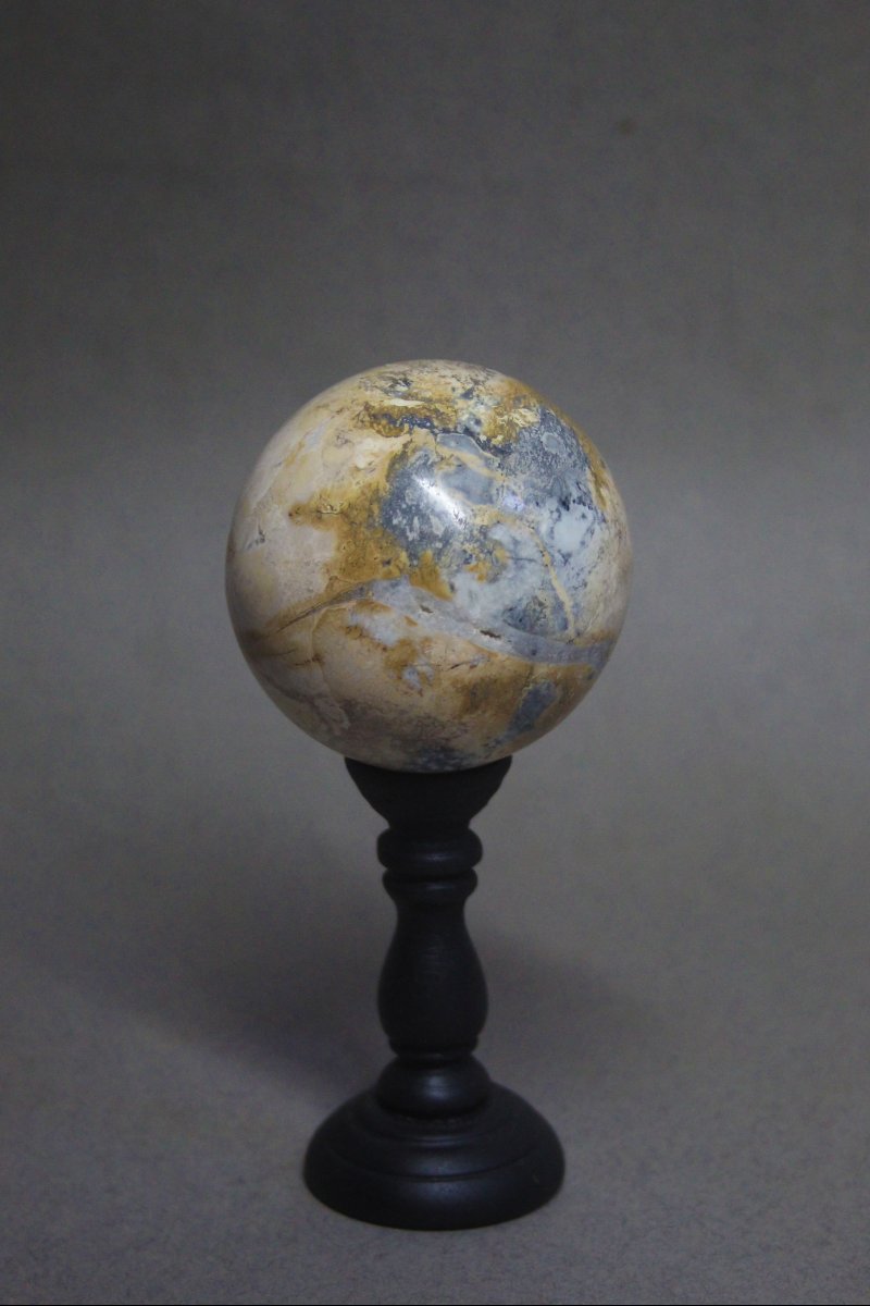 Sfera di Diaspro Maligano, su supporto personalizzato-photo-1