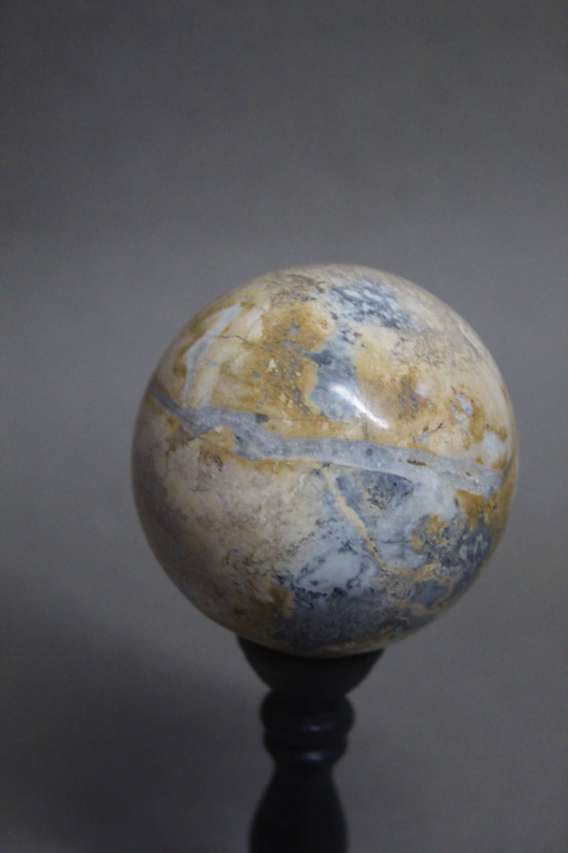 Sfera di Diaspro Maligano, su supporto personalizzato-photo-2