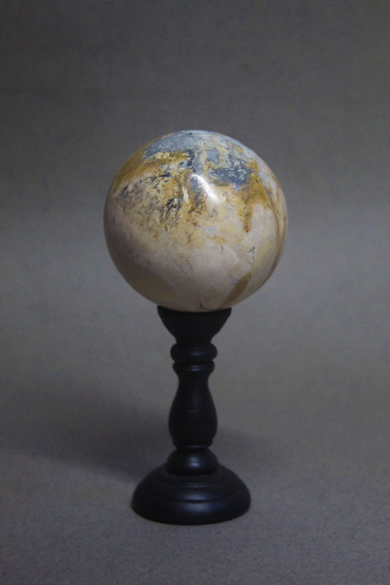 Sfera di Diaspro Maligano, su supporto personalizzato