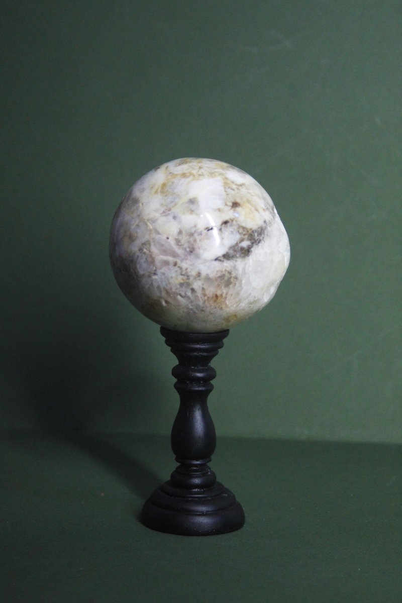 Sfera di quarzo su supporto personalizzato-photo-3