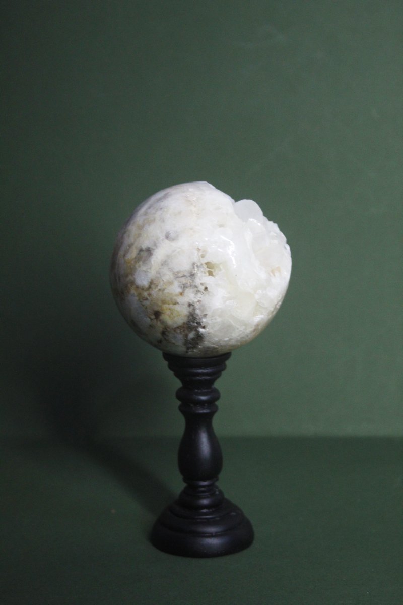 Sfera di quarzo su supporto personalizzato-photo-3