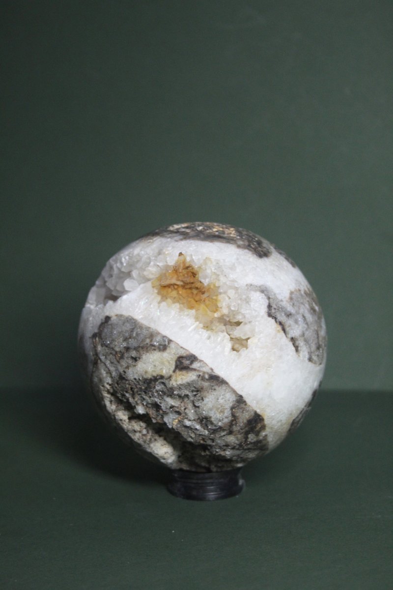 Sfera di quarzo su supporto personalizzato-photo-2