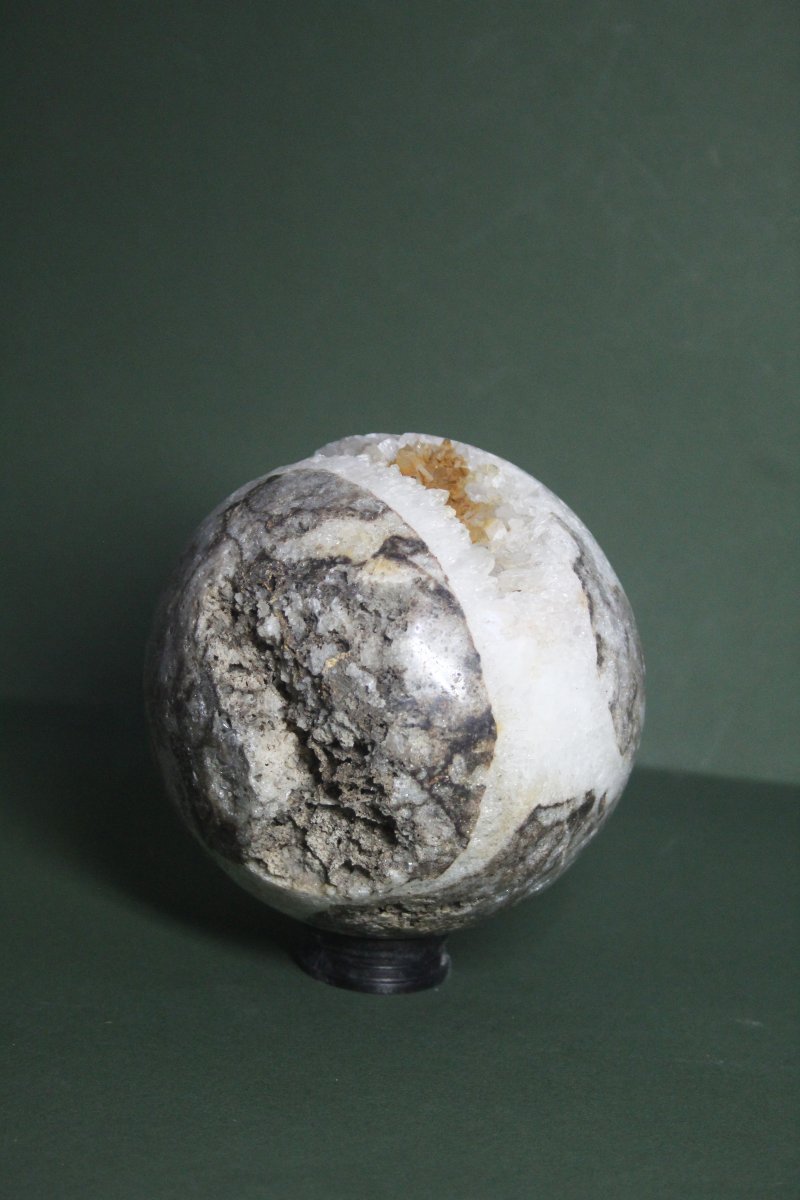 Sfera di quarzo su supporto personalizzato-photo-3