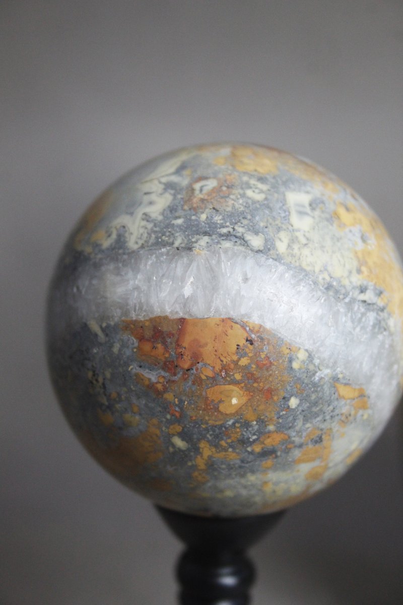 Coppia di Diaspro Maligano, uova e sfera-photo-4