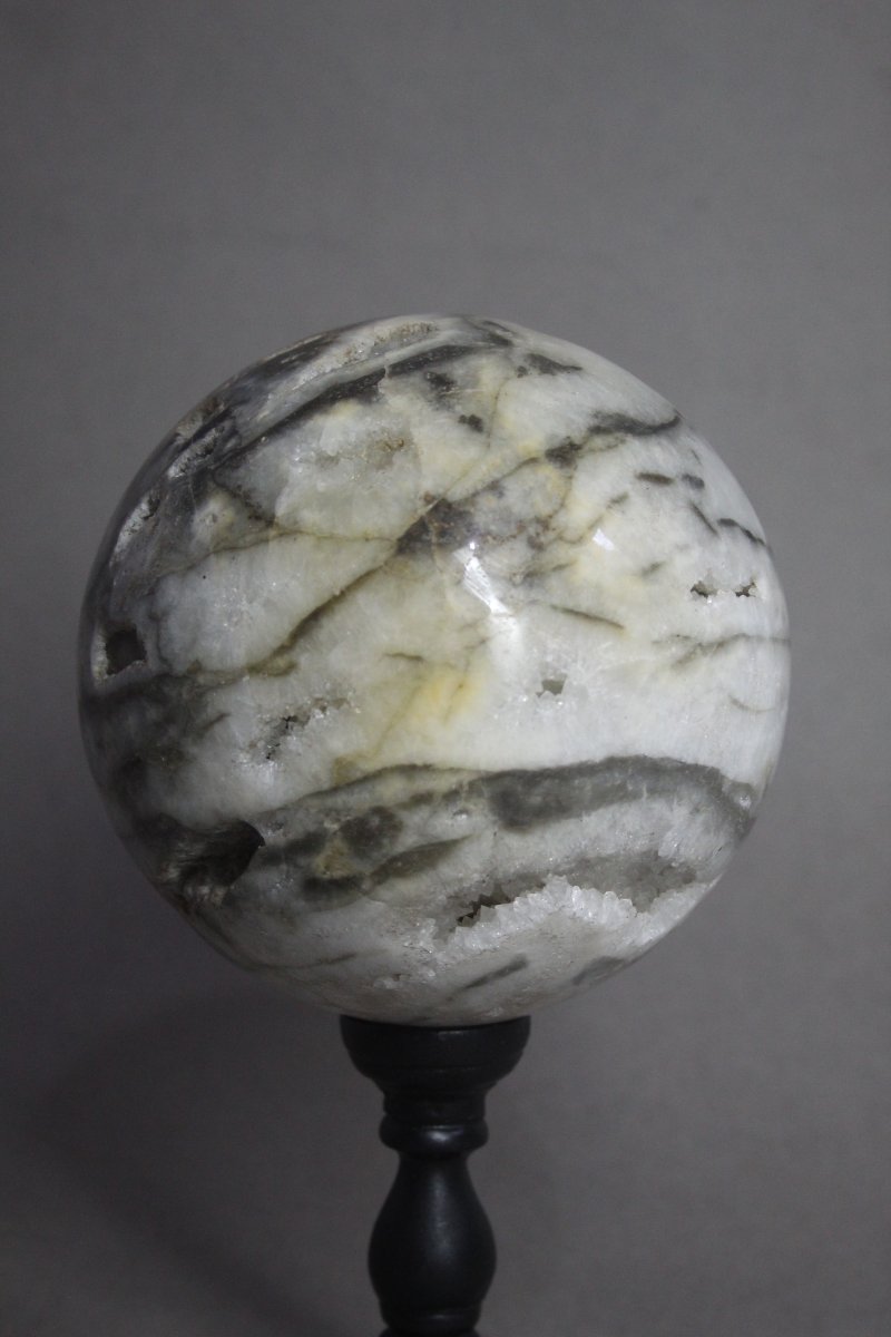 Sfera di calcite, base personalizzata-photo-3