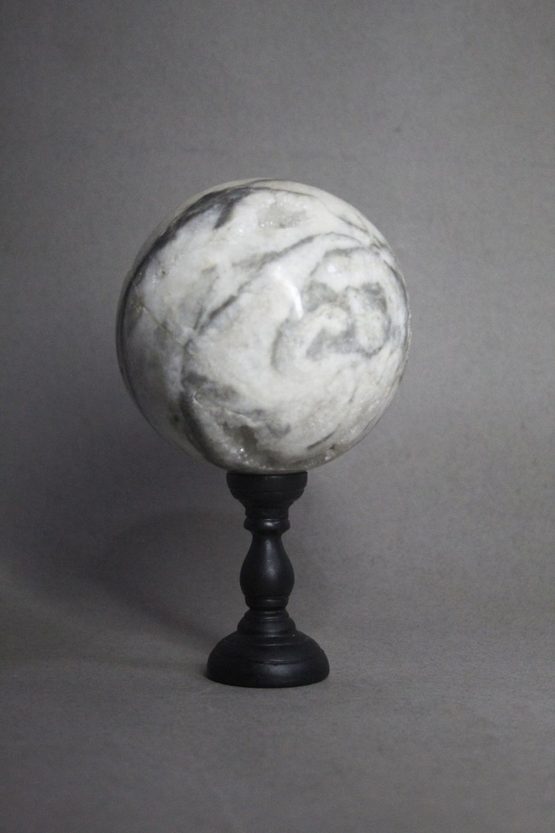 Sfera di calcite, base personalizzata-photo-3