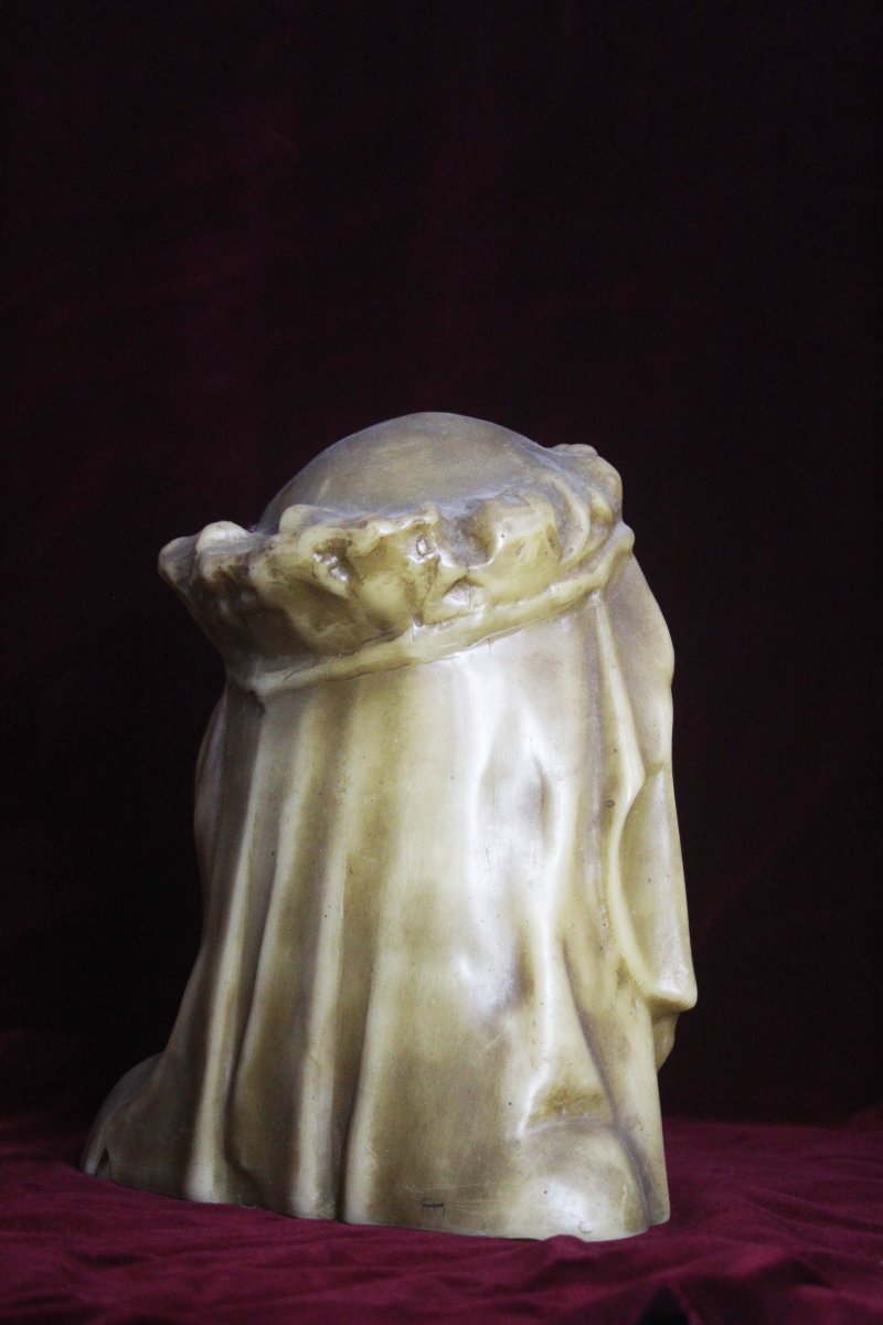 Busto della Vergine velata in cera d’api – Inizio XIX secolo-photo-4