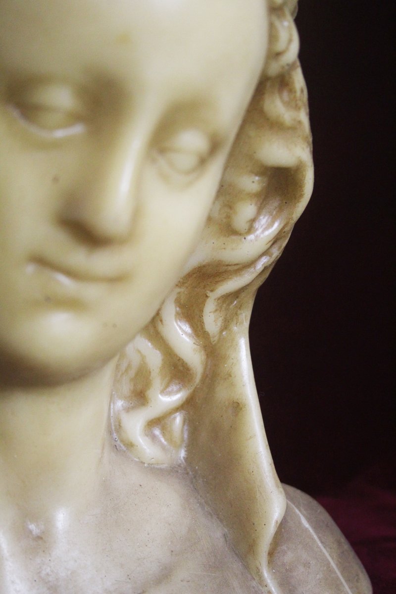 Busto della Vergine velata in cera d’api – Inizio XIX secolo-photo-3