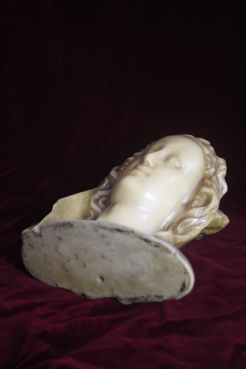 Busto della Vergine velata in cera d’api – Inizio XIX secolo-photo-7