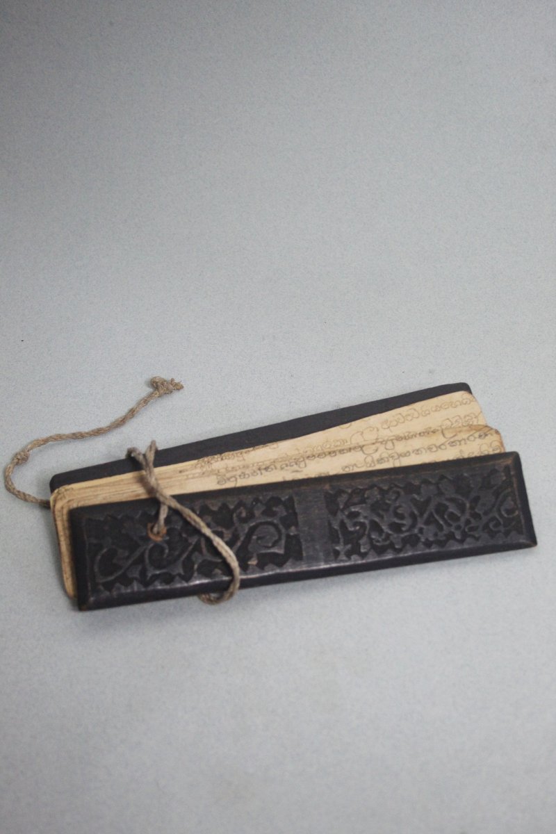 Puskola Poth – Antico manoscritto su foglie di palma, Sri Lanka-photo-4