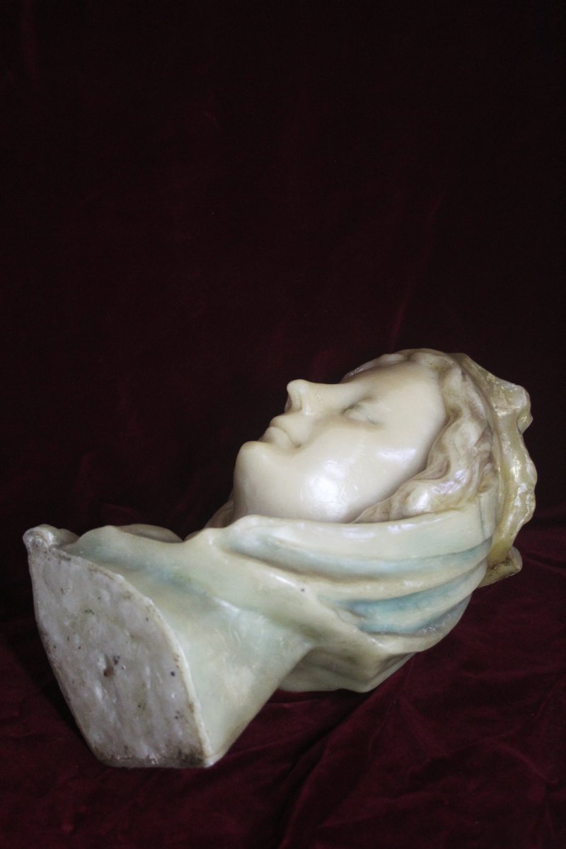 Busto della Vergine Incoronata in cera d’api – Francia, inizio XIX secolo-photo-1