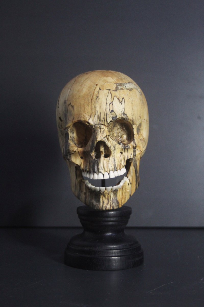 Vanitas, legno di tamarindo e osso-photo-2