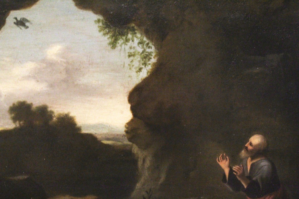 Dipinto di Santo, Olio Su Rame, Italia XVIII secolo-photo-2