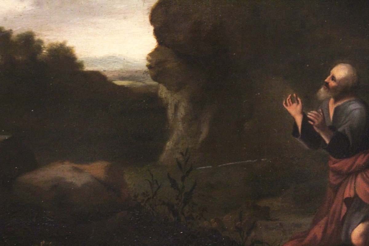 Dipinto di Santo, Olio Su Rame, Italia XVIII secolo-photo-3