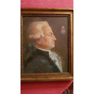 18th Century Gouache Portrait Of A Man