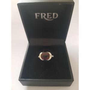 Gold- Garnet Ring