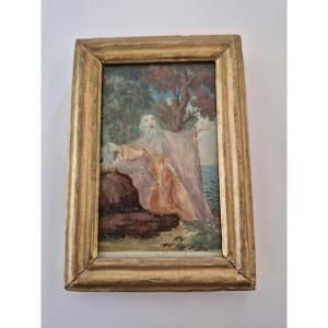 Miniature Saint Hermit 17th/18th Century