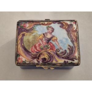 Enameled 18th Century English Box
