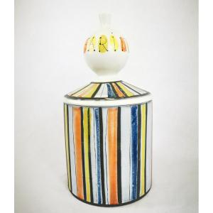 Ceramic Pot "flour" Signed Roger Capron Vallauris