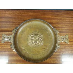 Bronze Cup Head Of Medusa, Barbedienne By Levillain