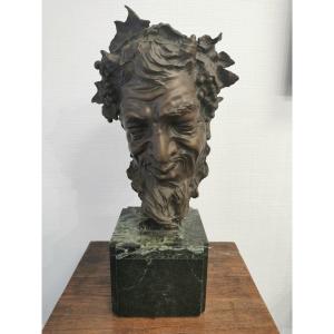 Bronze Head Of Satyr, Vincenzo Gemito 1890-1910