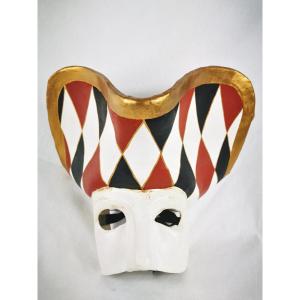 Venetian Carnival Mask Guerrino Lovato, Mondonovo Workshop, Venice, 1980s
