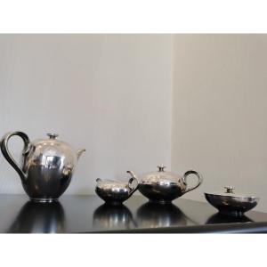 Heinrich German Porcelain House Ceramic And Silver Tea And Coffee Set 